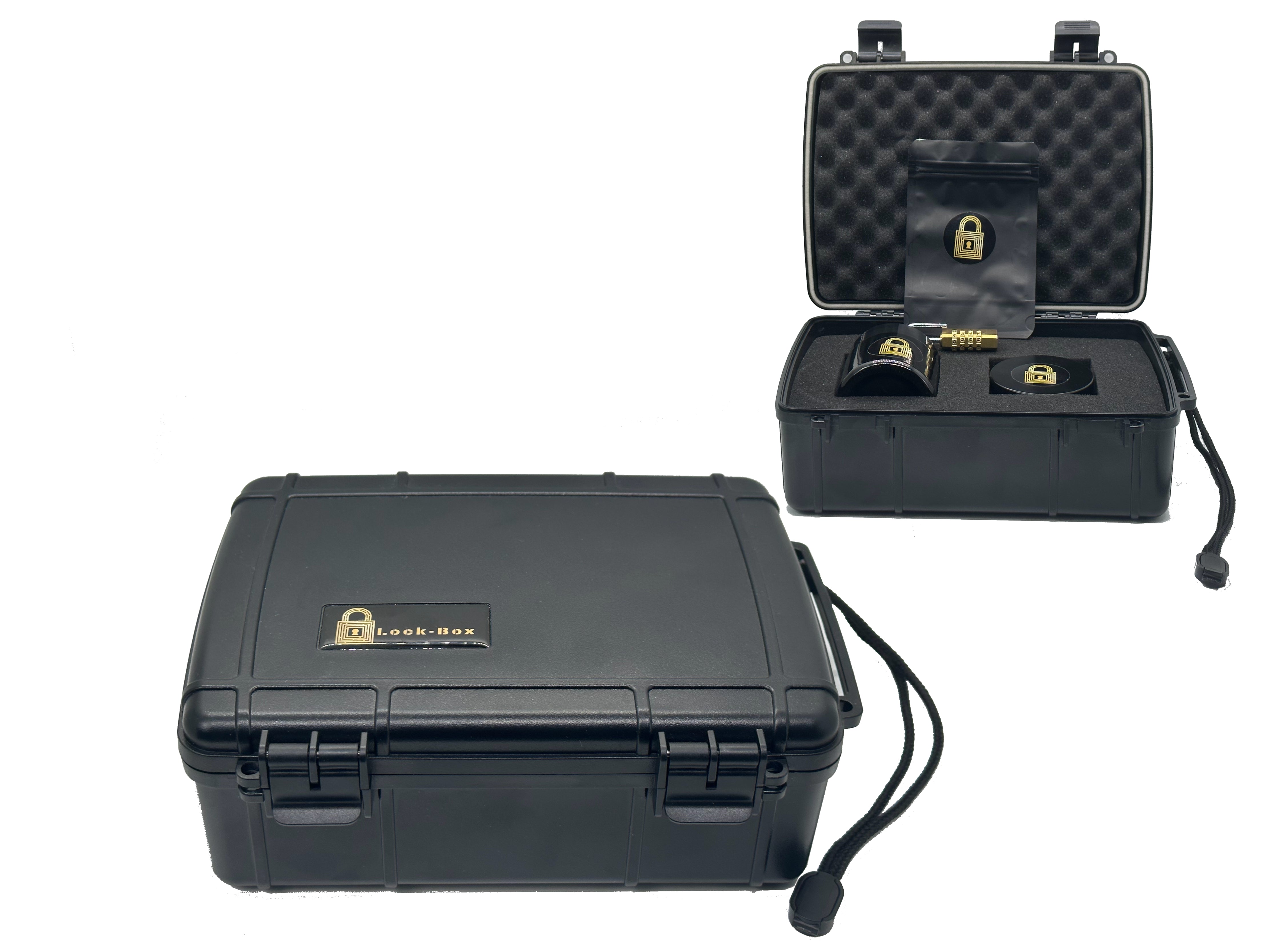 The Lock-Box | Smell-proof Stash Box w/ Rolling Tray, Grinder, Bag ...